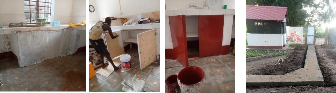 Yei Civil Hospital construction funded by MSF